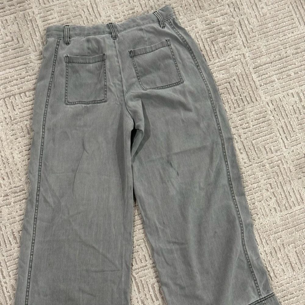 GAP Charcoal Wide Leg Flare Women's Jeans/Pants - Picture 7 of 15